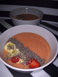 Una foto de Crema de fruta con chía