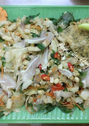 Hình của món Gỏi trái vả tai heo.