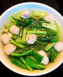 Canh Cải Ngọt Nấu Mọc