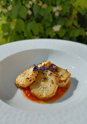 Une photo de 🌱 Coeur de chou-fleur snacké