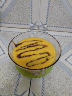 Una foto de Natilla de calabaza y coco