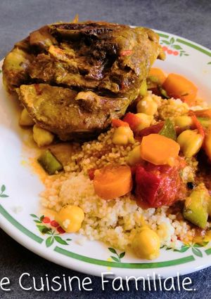 Une photo de Osso bucco de dinde façon couscous