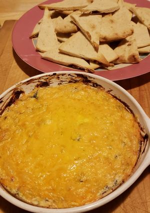 A picture of Four Cheese Spinach Dip.