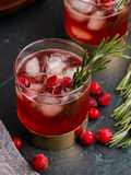 Cranberry Shrub Syrup and Cocktail