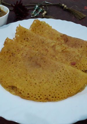 A picture of Chilka roti.