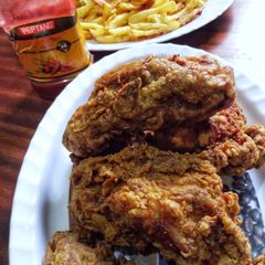 A picture of KFC style fried chicken #themechallenge.