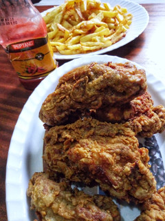 A picture of KFC style fried chicken #themechallenge.