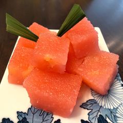 Indonesian Steamed Cassava Cake (Kue talam singkong) A picture of Indonesian Steamed Cassava Cake (Kue talam singkong).