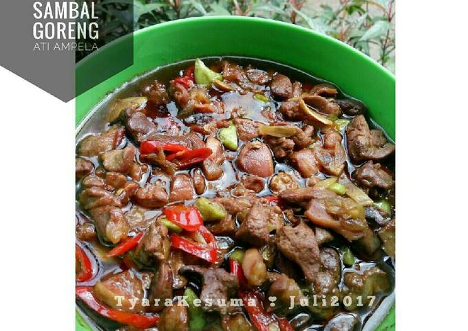 Resep Sambal Goreng Ati Ampela With Pete Oleh Tyara Kesuma Cookpad