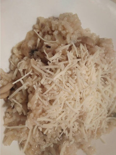 Una foto de Risotto con champiñones y cebolla pochada