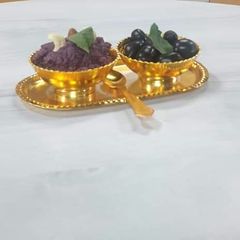 A picture of Blue breery ya jamun kaa halwa.