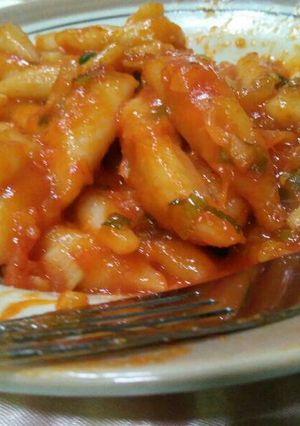 Foto resep Kue beras korea teokpokki ala saus rumahan