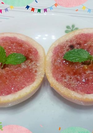 【創意料理】焦糖葡萄柚 的食譜成品照片
