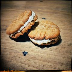 A picture of Nutter Butter Sandwich Cookies.