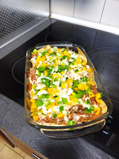 Una foto de Nachos con carne