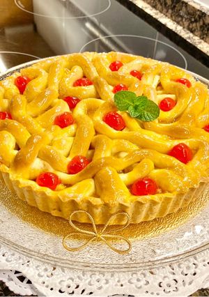 Una foto de Tarta de manzana y mermelada (Apple pie and jam)