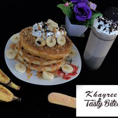 A picture of Banofee pancake.