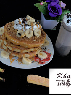 A picture of Banofee pancake.