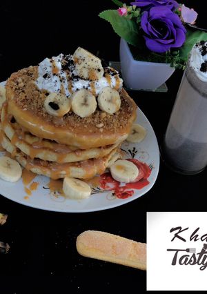 A picture of Banofee pancake.