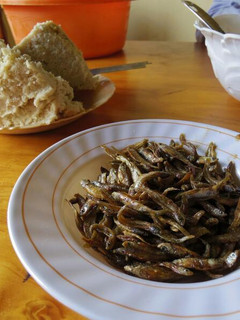 A picture of Fried omena.