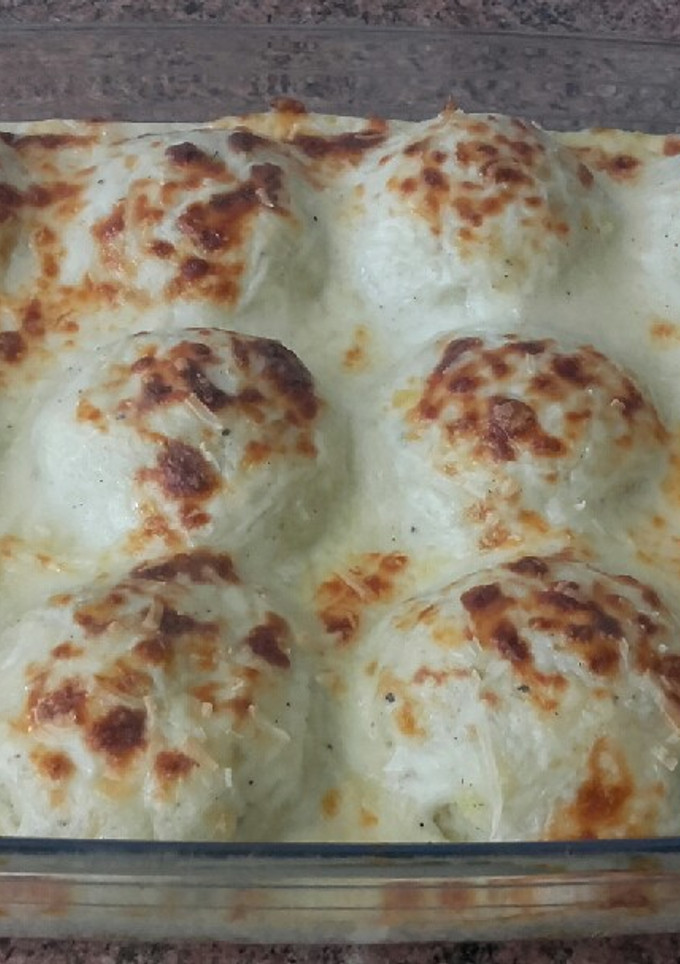 Una foto de Receta rica, rápida muy económica / patatas rellenas con carne