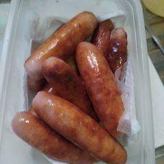 A picture of Chicken Sausages #endofyearchallenge.