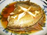 flounder simmered
