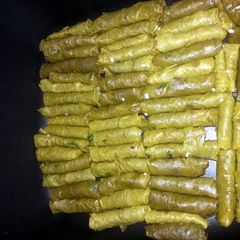 A picture of lebanese wine leaves.
