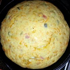 A picture of jalapeño corn bread.