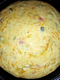 A picture of jalapeño corn bread.