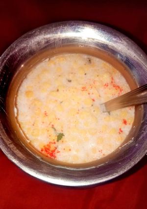 A picture of Boondi raita.