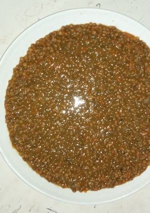صورة لوصفة العدس بالجزر الحامض