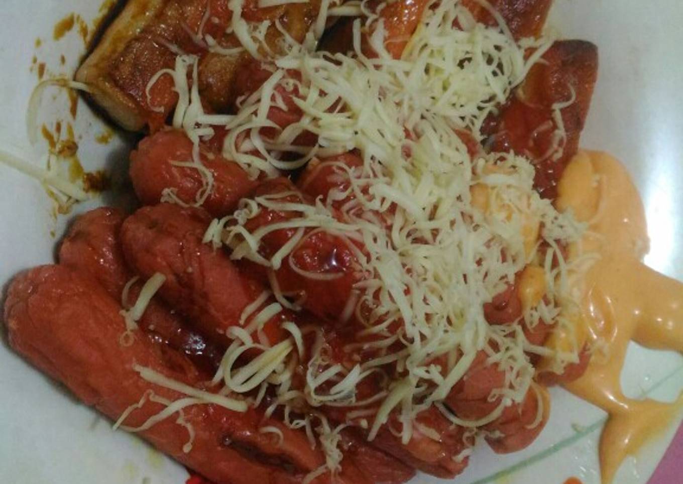 Sosis Dan Crab Stick panggang