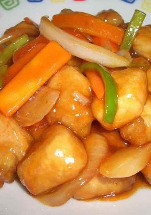 A picture of Simple No-Fry Sweet N' Sour Pork.