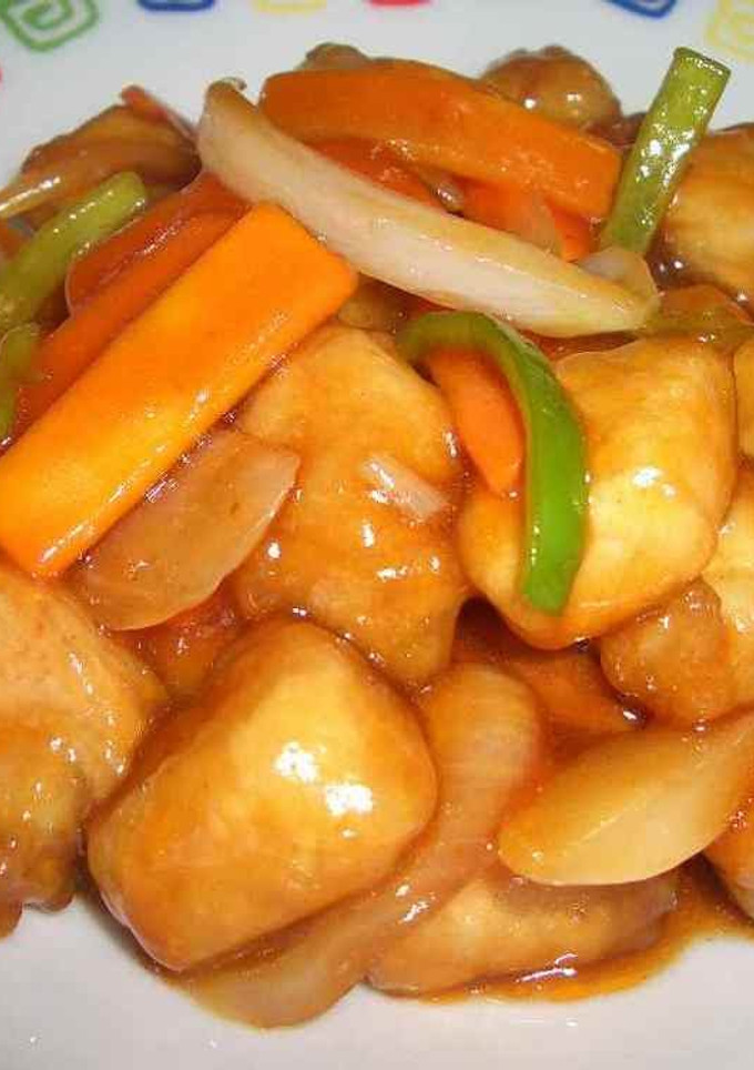 A picture of Simple No-Fry Sweet N' Sour Pork.