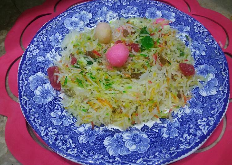 Steps to Make Ultimate Colour ful Zarda