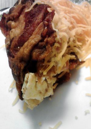 A picture of Ultimate Meat Lovers Bacon Taco's.
