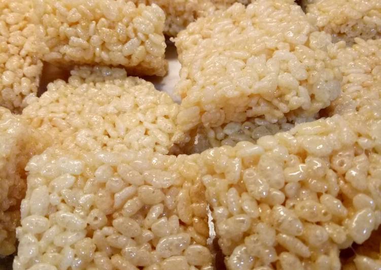 Cara mudah Menyiapkan Rice crispy simple untuk bekal anak2, Enak Banget