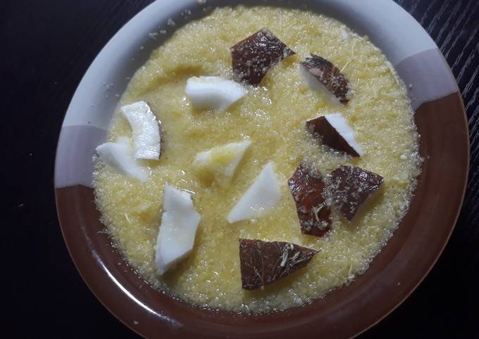 Garri with coconut