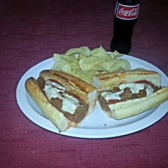 A picture of Philly pepperoni pizza steak.