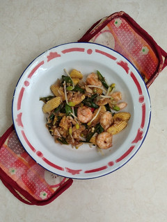 Foto resep Tumis udang putren lombok ijo ale
