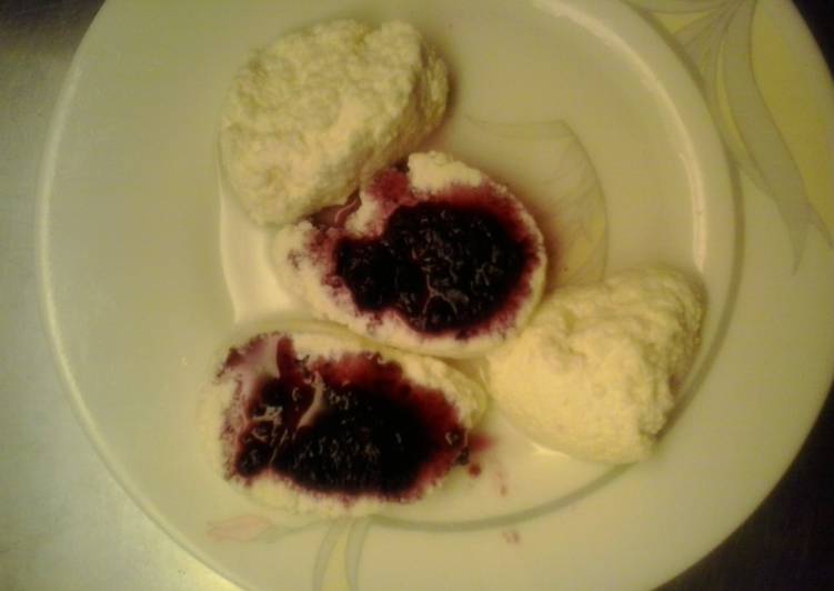 Step-by-Step Guide to Prepare Perfect Rasbaris (milk balls) with cherry sauce