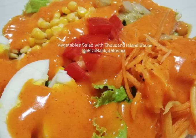 Salad Sayur (Vegetables Salad with Thousand Island Sauce) #FF