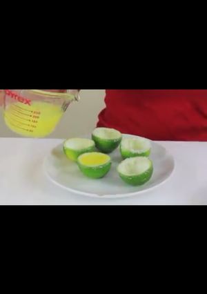 A picture of Lime shots.