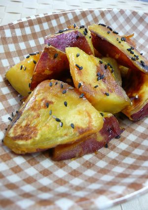 A picture of Low-Calorie Non-Fried Sweet Potatoes Lemon Flavored.