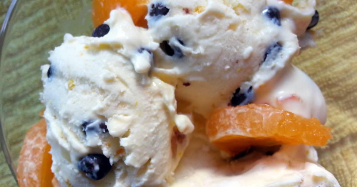 'V' chocolate orange ice cream Recipe by vampira Cookpad