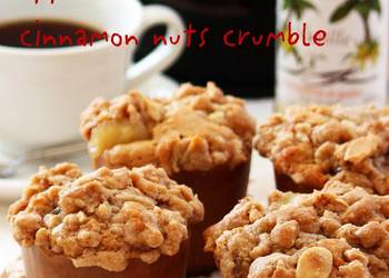 Best Recipe Cinnamon Nut Crumble Apple Muffins Most Delicious