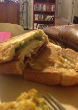 A picture of Chicken Bacon Ranch Paninis.