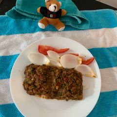 A picture of Baigan Bharta.