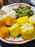 Tampah Kukus Sehat Sarapan Pagi (Edamame, Jagung, Labu Kuning dan Tahu)